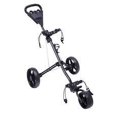 3 Wheel Golf Push Cart Golf Trolley Folding Lightweight Golf Bag Pull Cart