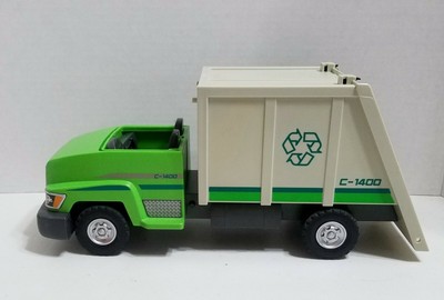 playmobil green recycling truck