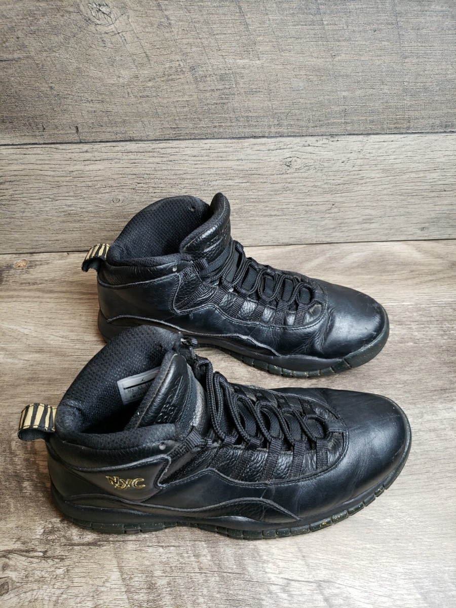 Nike Air Jordan 10 Retro NYC Mens Size 10.5 Black [310805  display picture 3
