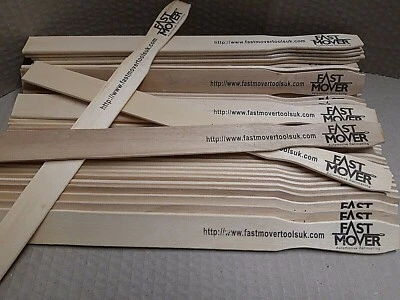 FAST MOVER 40x Large Mixing Sticks Paint Mixing Stick Wooden Stirrer fmt 300x 25 x3 Approx