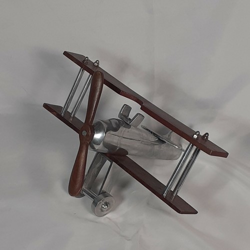 Unique Model biplane Wood and Metal