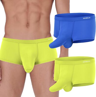 Zonbailon Men s Pouch Boxer Briefs Comfort Underwear Elephant Nose Boxer Brief