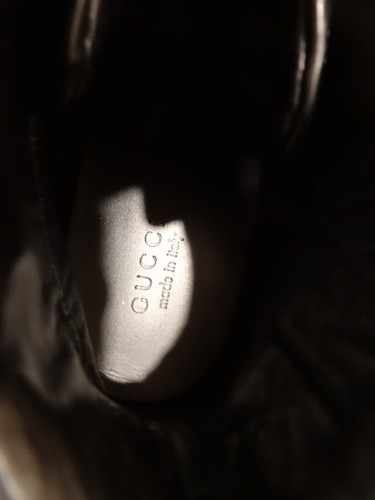Gucci Mens Brooklyn Graphite GG Supreme Leather High Top Sneaker Size 11.5 G - Picture 5 of 7