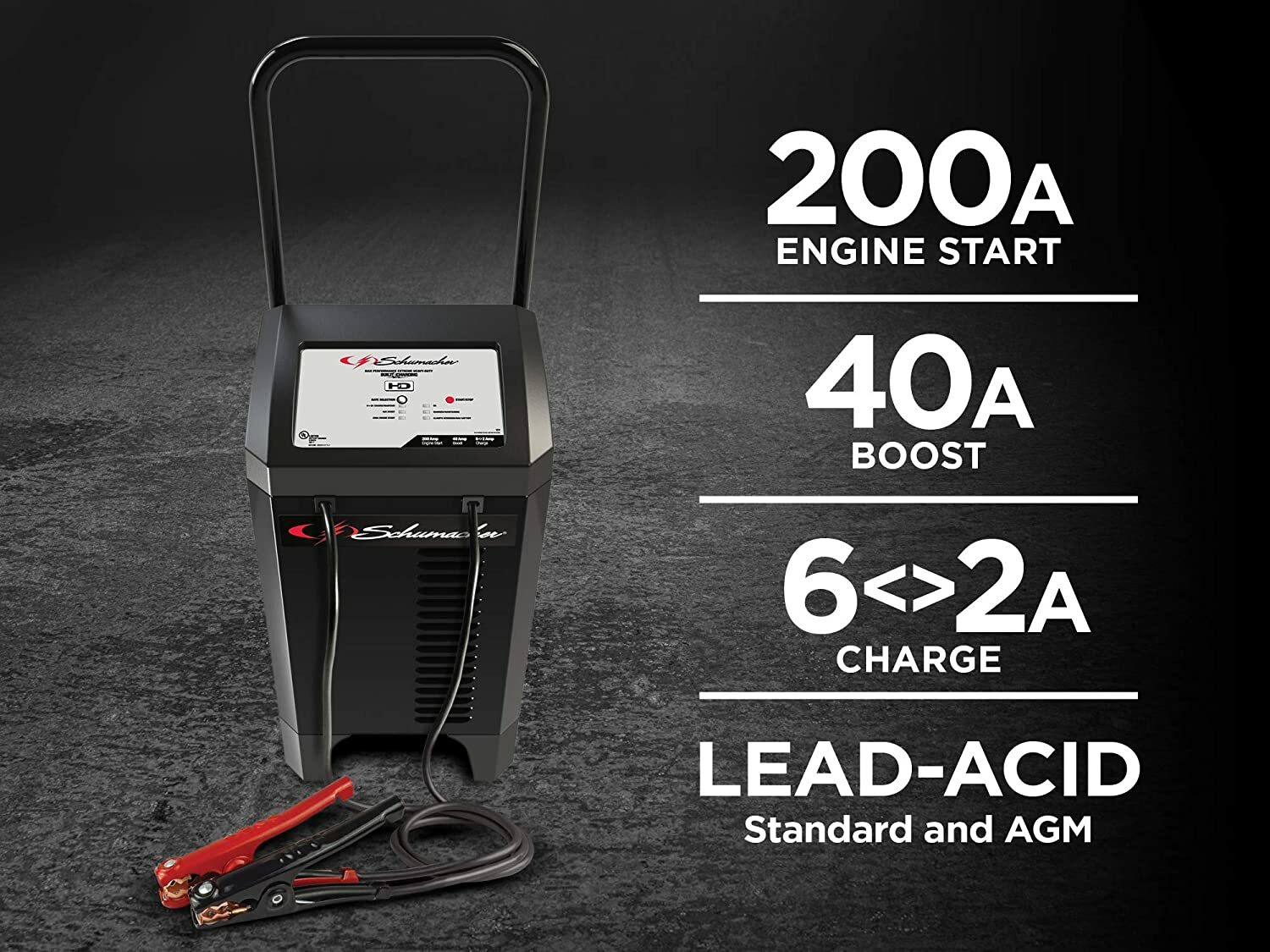 Schumacher Heavy Duty 200 Amp Wheeled 12 Volt Battery Starter SUV Charger Auto eBay