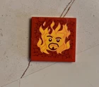 LEGO HARRY POTTER 1 SIRIUS BLACK 2x2 RED TILE WITH FACE HOGWARTS CASTLE 5378