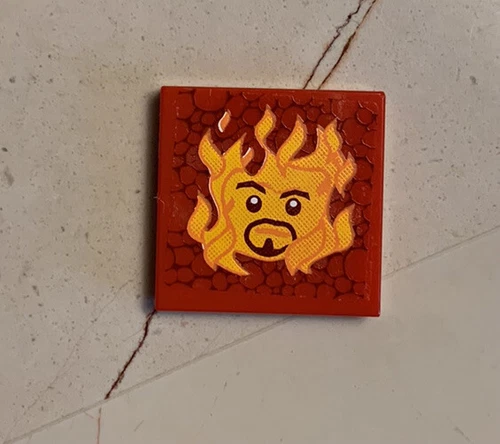 LEGO HARRY POTTER 1 SIRIUS BLACK 2x2 RED TILE WITH FACE HOGWARTS CASTLE 5378