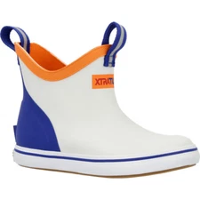 Xtratuf Kid's Ankle Deck Boot - White Multi/Blue XKAB100