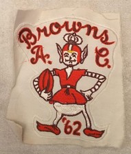 Vintage Cleveland Browns Patch Football Team Rare 1962 Brownie Patch AFC Unused