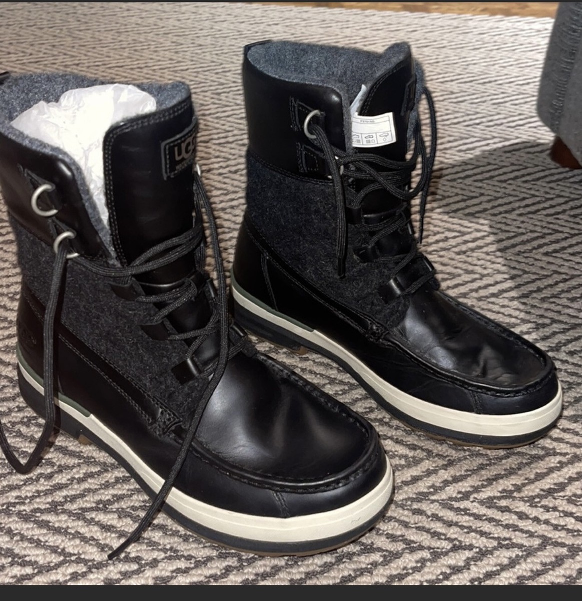 MENS WATERPROOF UGG ORY BOOTS/BLACK/RATED -20 DEGREES  display picture 1
