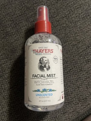 Thayers Witch Hazel With Aloe Vera Facial Mist Toner, 2 Unscented 8 oz