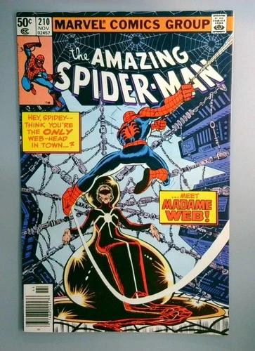 Amazing Spider-Man #210 VG 1st Madame Web Newsstand Marvel 1980