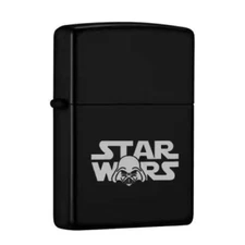 DARTH VADER MATTE BLACK FLINT WELLINGTON LIGHTER USES ZIPPO FLUID NEW $80 GIFT