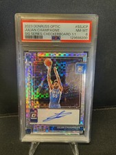 2023 Donruss Optic SS-JCP Julian Champagnie Signature Series Checkerboard 1/1
