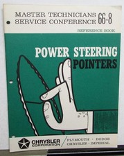 1966 Chrysler Plymouth Dodge Master Tech Service Reference Book Power Steering 1966 Chrysler Plymouth Dodge Master Tech Service Reference Book Power Steering