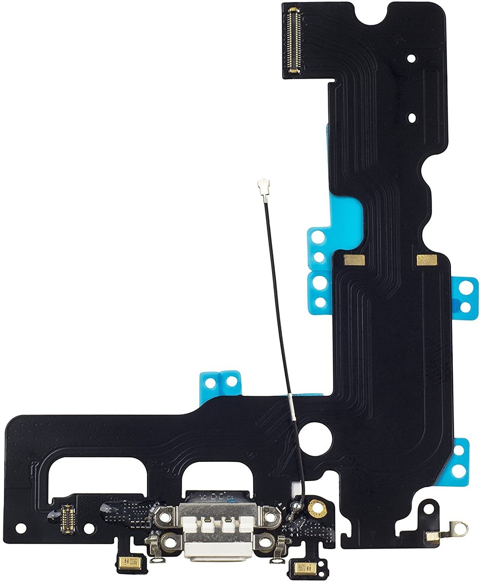 for Apple iPhone Plus White USB Charging Port Mic Flex Cable