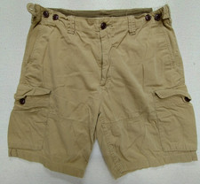Polo Ralph Lauren Relaxed Fit Cargo Shorts Size 34 Mens Brown Preppy Pocket
