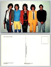 Foto postal banda Rolling Stones - Mick Jagger Keith Richards años 80 vintage