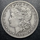1901-S Morgan Silver Dollar $1 Choice VF Very Fine