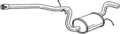 BOSAL Mittelschalldämpfer 285-609 für VW SKODA OCTAVIA GOLF AJ5 6 Variant VAN 2