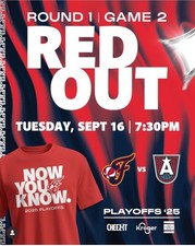 Indiana Fever Playoffs Adult XL Size T-Shirt 9/16/2025 Round 1 G 2 Caitlin Clark