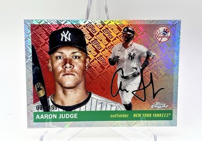 99/499 Aaron Judge - 2025 Topps Chrome Platinum Anniversary Topps Refractor