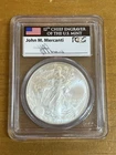 2013-S Silver Eagle MS70 John Mercanti Signed First Strike