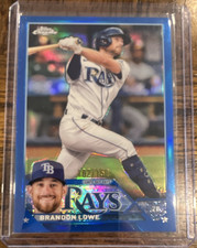 Topps Chrome 2022 Brandon Lowe #28 Blue Refractor /150 Tampa Bay Rays