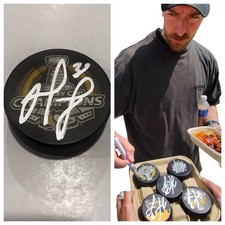 MATT MURRAY SIGNED PITTSBURGH PENGUINS 2016 STANLEY CUP HOCKEY PUCK W/ CASE COA