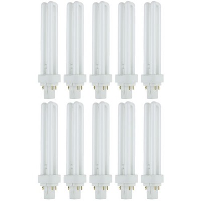 Diodesy 6.5'' Tubular Fluorescent Light Twin Bulb, 26W, 1560LM, 4-Pin G24Q-3 10PK