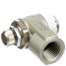 1 pc SMC CORPORATION AS2200-N02-S Speed Controller, Meter Out, Elbow, 1/4 NPT,