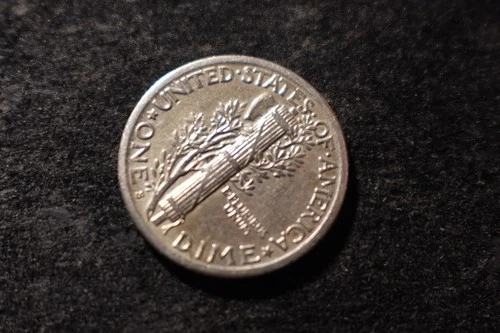 New Listing1919-S XF AU Solid Mercury Dime Super Fasces NJX