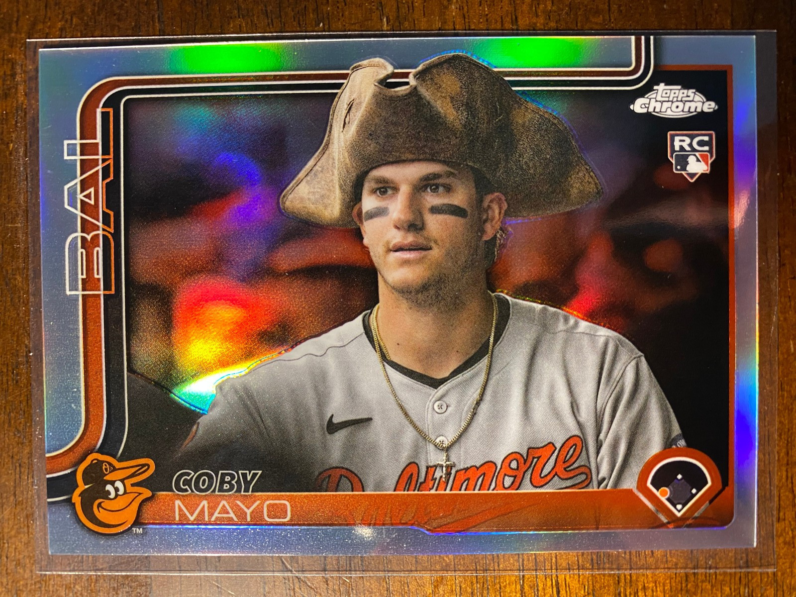 2025 Topps Chrome Update Coby Mayo #USC94 RC Rookie Image Variation Refractor