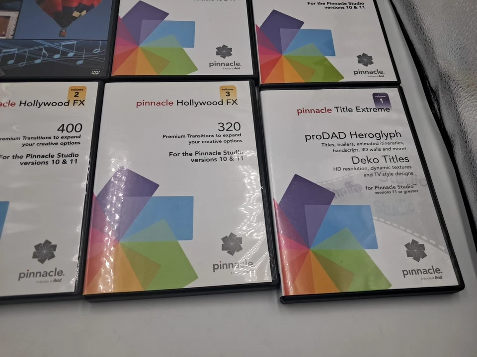 Avid Pinnacle Studio BIG LOT ADD-ON Packs - Premium, Hollywood 1-2-3, RTFX OPEN - Image 3 of 4