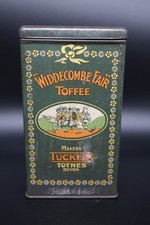 RARE - "WIDDECOMBE FAIR" Toffee - Makers Tuckers Totnes Devon Advertising Tin