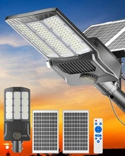 Gefolly SL-8800W Solar Street Lights Outdoor, 550000LM Commercial Parking Lot...
