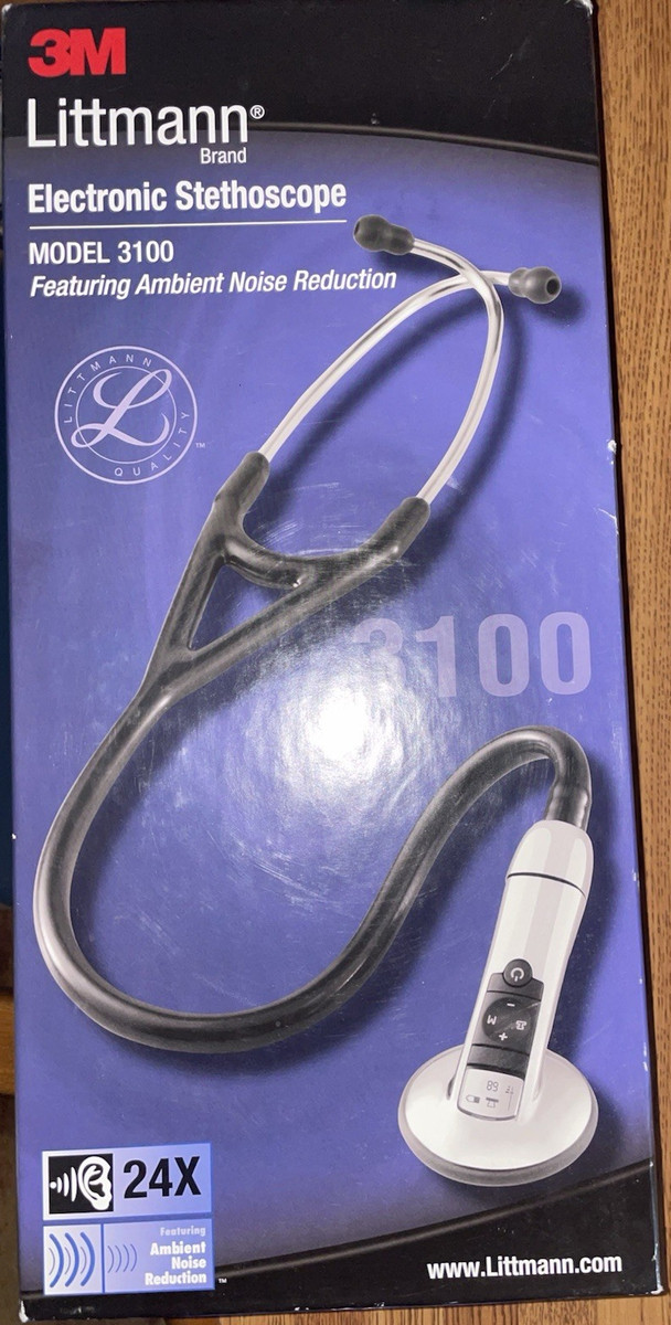 3M Littmann Electronic Stethoscope Model 3100 Cardiology Emergency