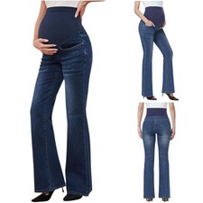 Maternity Pregnant Women Workout Jeans Joggers Pants Wide-Leg Leggings Bottoms