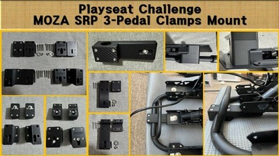 Playseat Challenge MOZA SRP (SR-P Lite) 3-Pedal Klemmen Halterung