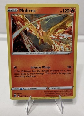 Moltres (Cosmos Holo) Promo Holo 021/172 LP Pokémon TCG