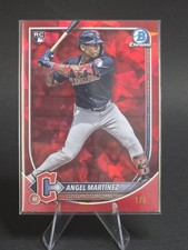 2025 Bowman Chrome Sapphire Edition Angel Martinez #68 Red /5 (RC) SSP