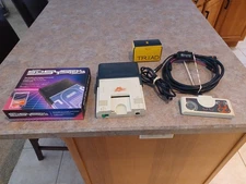 PC Engine Console With Super SD System 3 HD Retrovision Cables OEM Controller