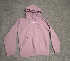 Glossier Original Pink Hoodie Pullover Sweatshirt Spell Out Logo Women's XS