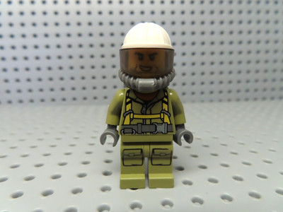 Lego Figur City Vulkan Forscher Explorer + Airtank cty0686 60122 60123 60125