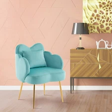 Nail Chair for Nail with Backrest,Modern Salon Chair with Velvet Pedicure Chair