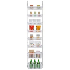 HOUSEHOLD ESSENTIALS SMART DESIGN 8-TIER OVER THE DOOR HANGING PANTRY ORGANIZER