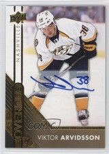 2016-17 Upper Deck Overtime Gold Foil Auto Viktor Arvidsson #146 Auto 7b5