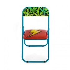 SEDIA BLOW IN METALLO PIEGHEVOLE STUDIO JOB CM. 44 H.47/80 FLASH NEW SELETTI