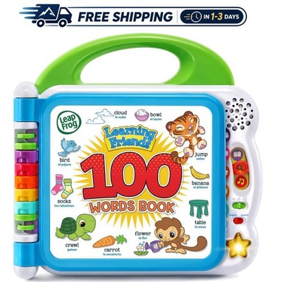 Interactive 100 Words Book by Learning Friends - English & Spanish Learning