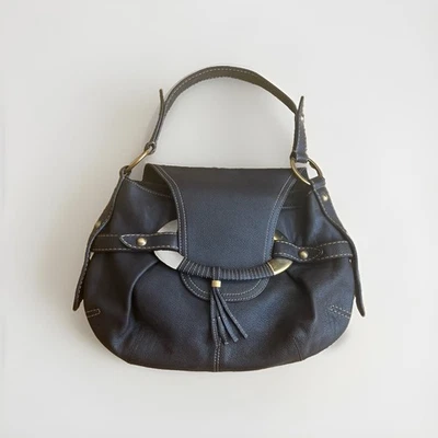 Tod’s Vintage Black Leather Shoulder Handbag - Image 1 of 4