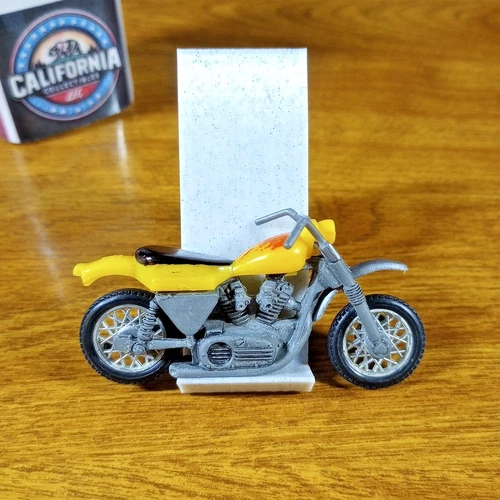 Hot Wheels Flying Colors Street Eater Motorcycle Yellow Hong Kong 1975 Redline